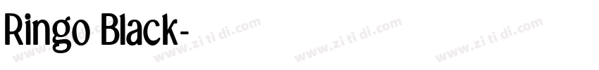 Ringo Black字体转换